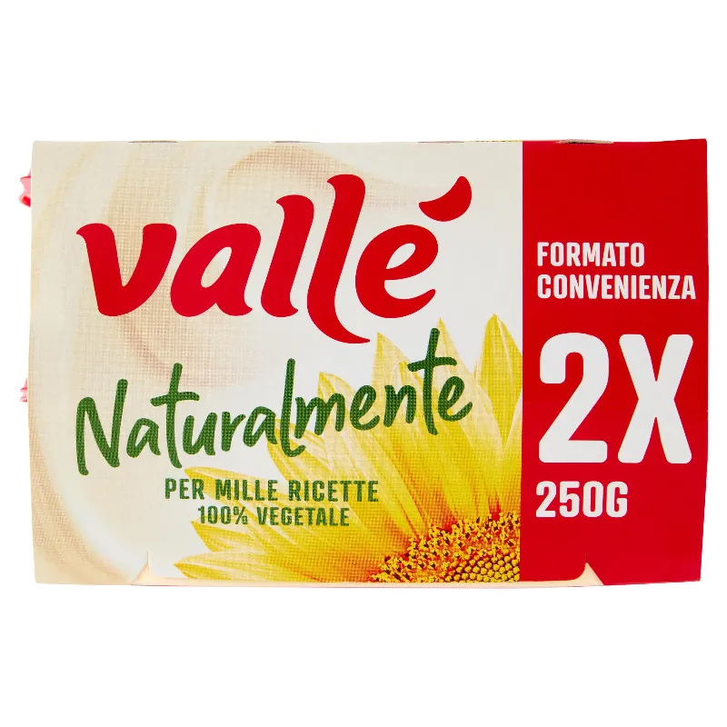 VALLE' MARGARINA NATURALMENTE GR.250X2