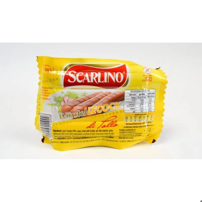 SCARLINO WURSTEL LE COCK POLLO TACCHINO X4 GR.100