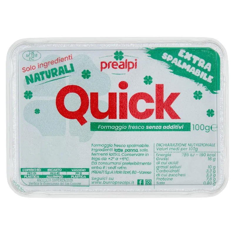 PREALPI QUICK FORMAGGIO FRESCO GR.100