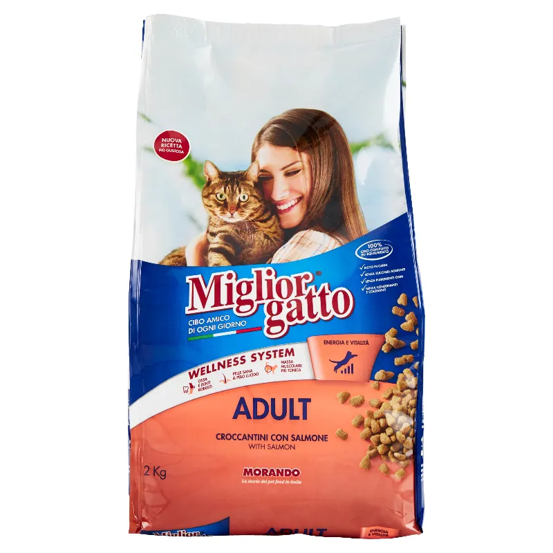 MIGLIOR GATTO CROCCANTINI SALMONE KG.2
