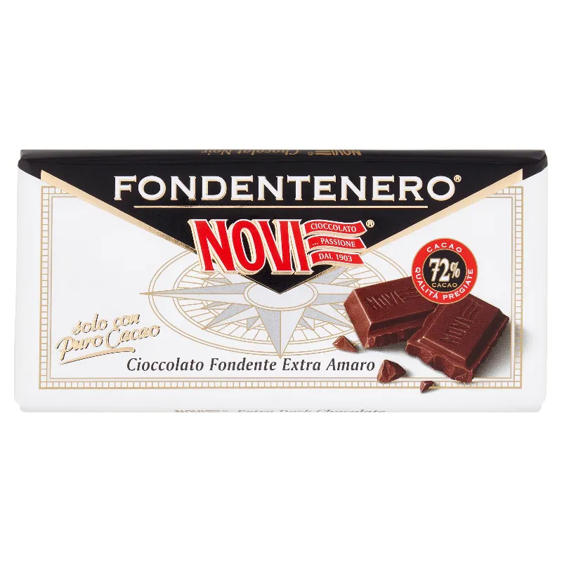 NOVI TAVOLETTA SPECIALITA'GR.100 FONDENTE NERO 72%