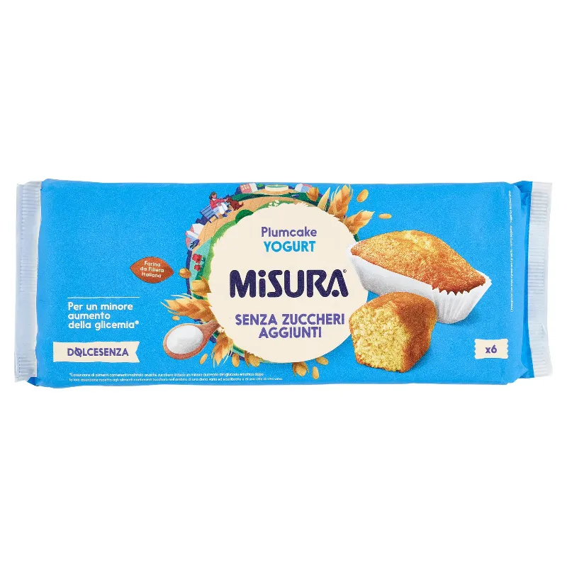MISURA PLUMCAKE SENZA ZUCCHERO X6 GR.190