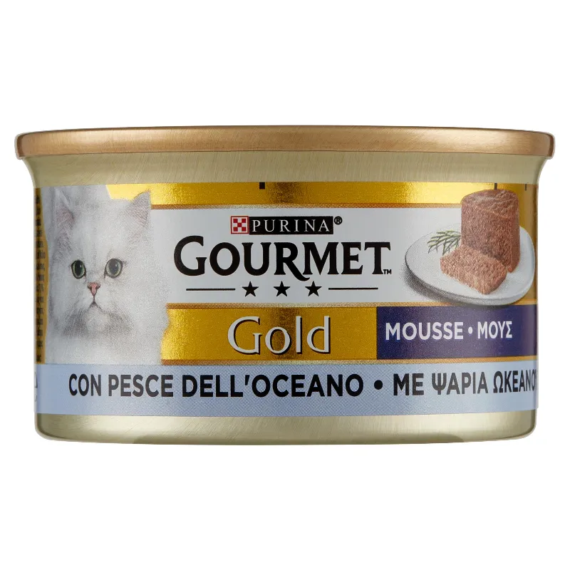 GOURMET GOLD GATTO MOUSSE PESCE OCEANO GR.85