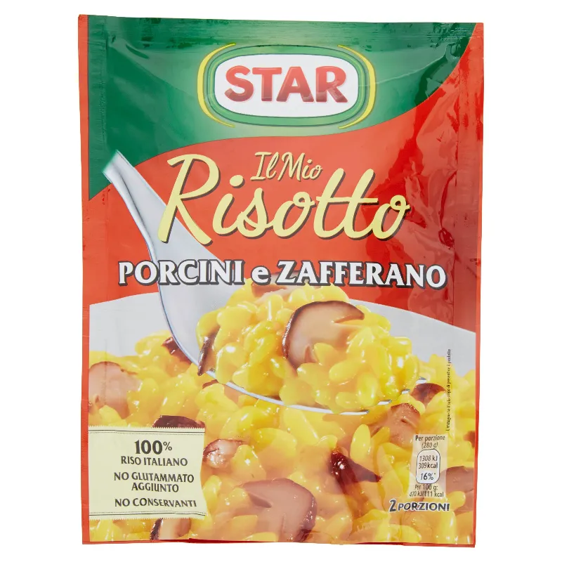 STAR RISOTTO PORCINI E ZAFFERANO GR.175
