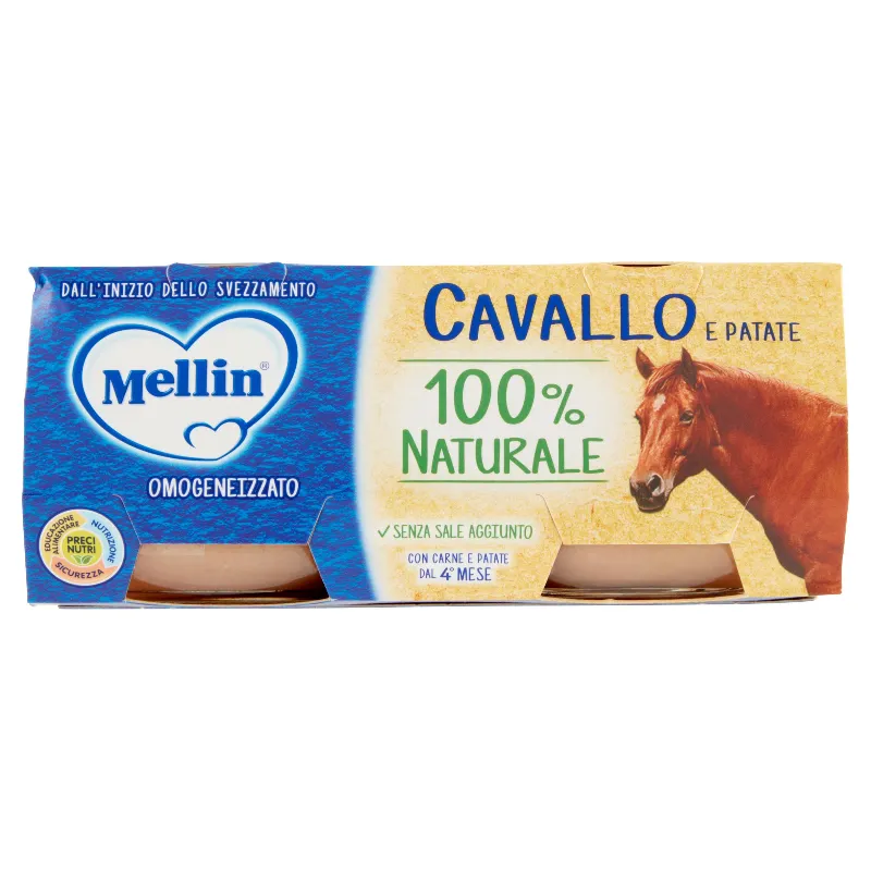 MELLIN CAVALLO CON VERDURE GR.80X2