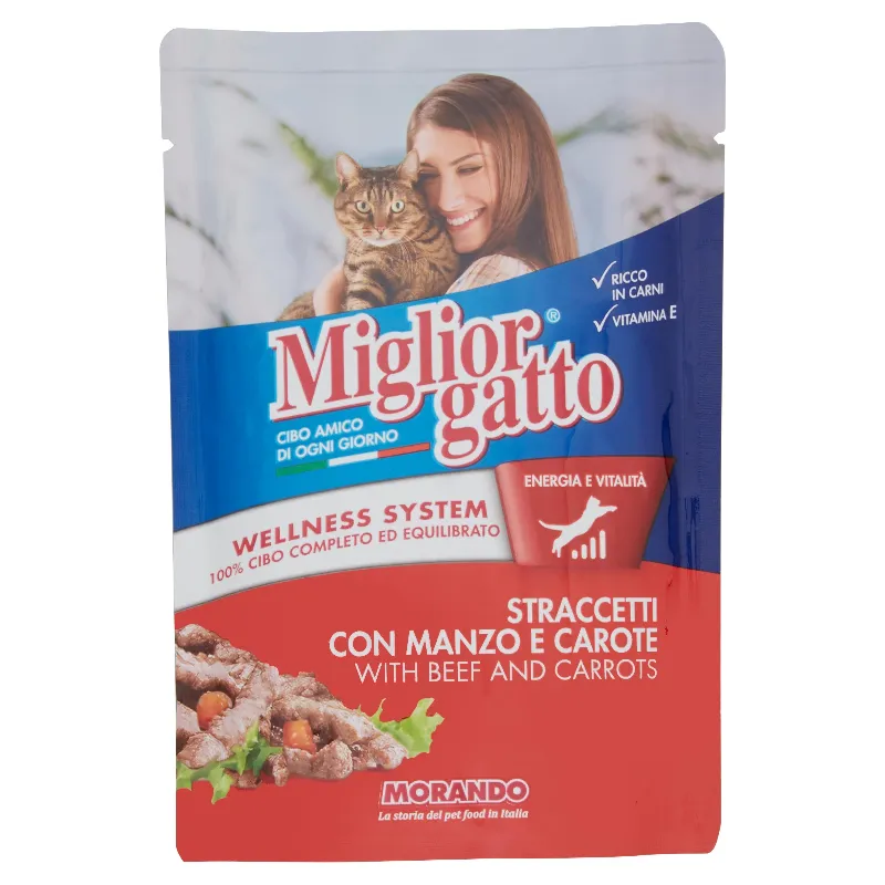 MIGLIOR GATTO STRACCETTI MANZO/CAROTE GR.100