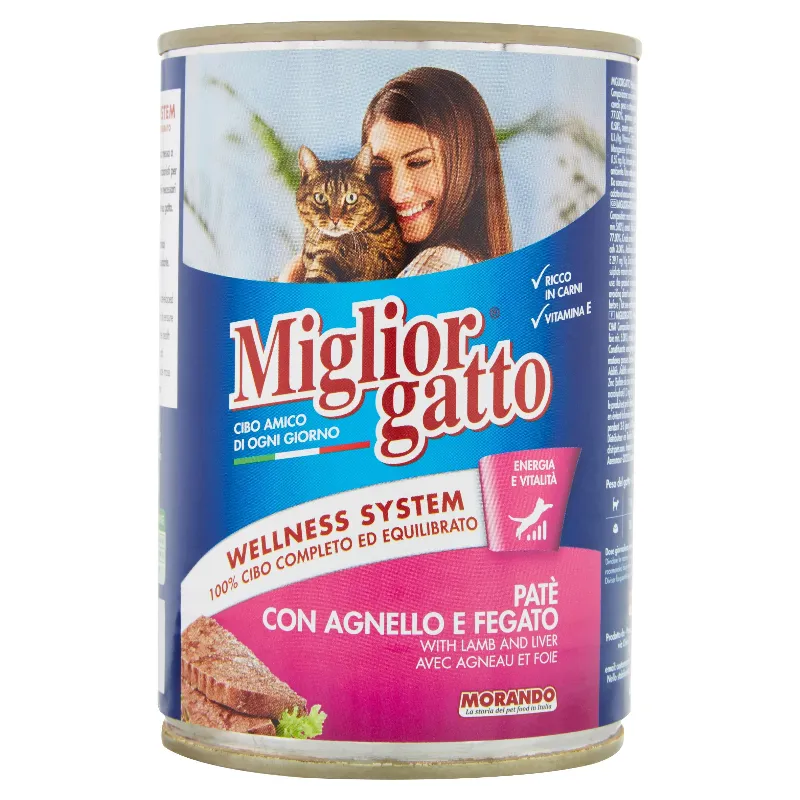 MIGLIOR GATTO PATE AGNELLO GR.400