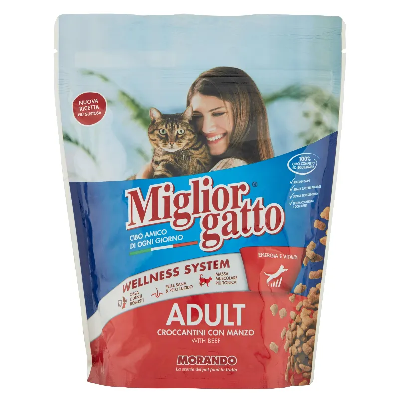 MIGLIOR GATTO CROCCANTINI MANZO GR.400