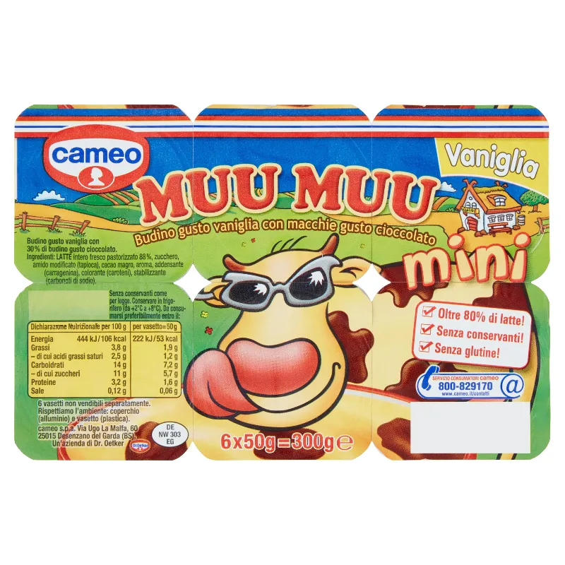 CAMEO MUU MUU MINI ALLA VANIGLIA GR.50X6