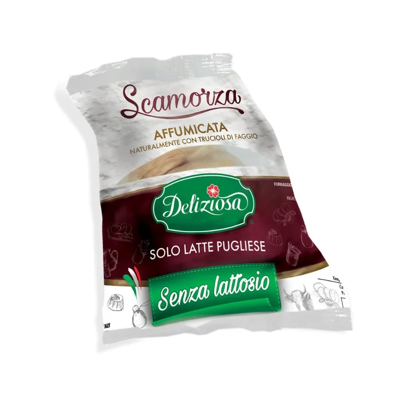 DELIZIOSA SCAMORZA AFFUMICATA S/LATTOSIO GR.190