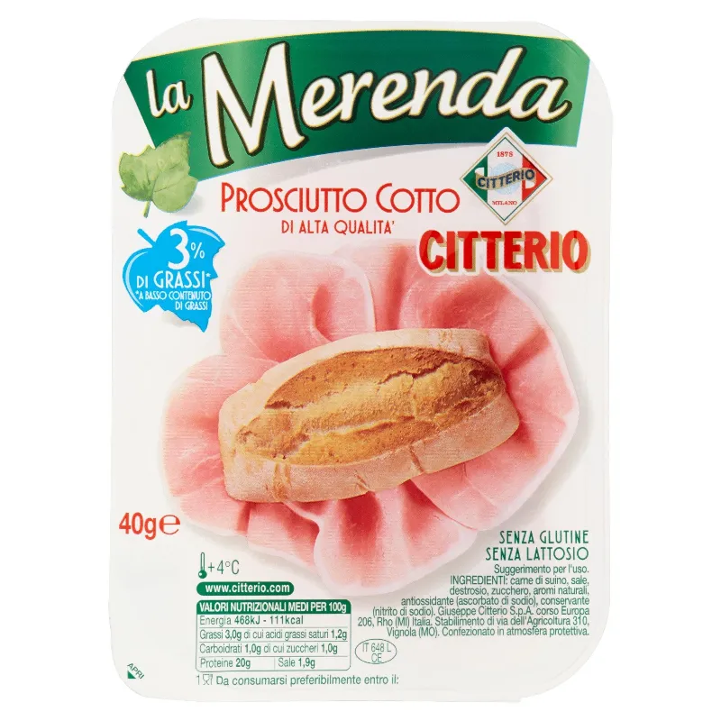 CITTERIO "MERENDA" PROSCIUTTO COTTO GR.40