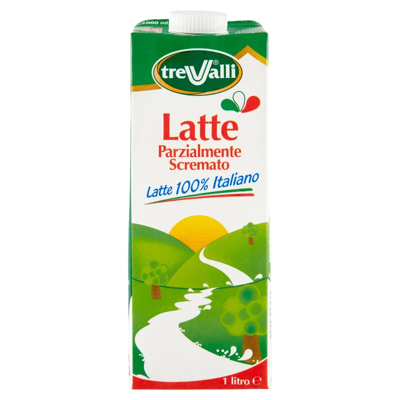TRE VALLI LATTE UHT P/SCREMATO SQUARE LT.1