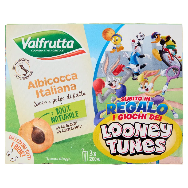 VALFRUTTA ALBICOCCA ITALIANA SUCCO&POLPA ML.200X3