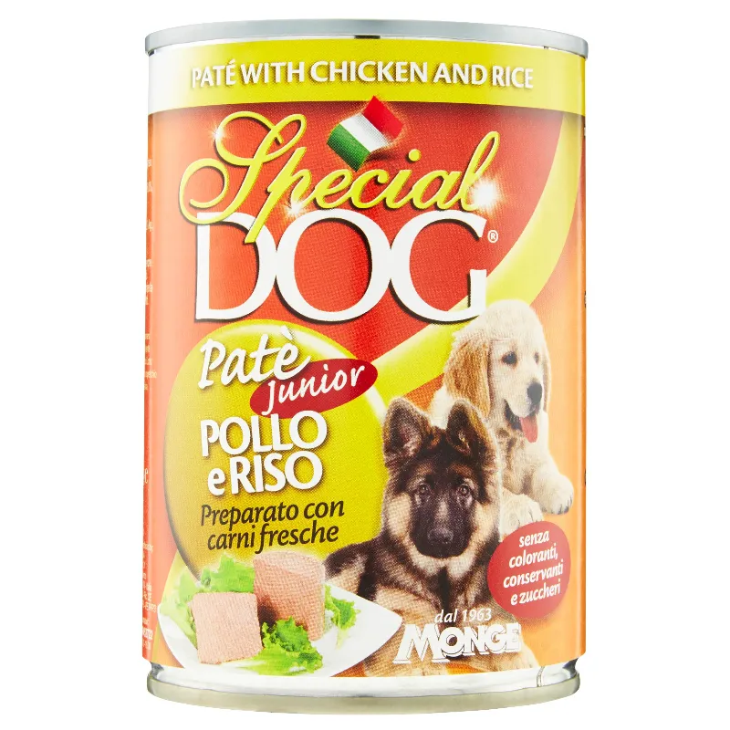 SPECIAL DOG PATE JUNIOR POLLO/RISO GR.400