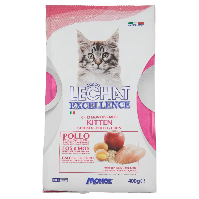 LECHAT EXCELLENCE CROC.KITTEN 0-12M POLLO GR.400