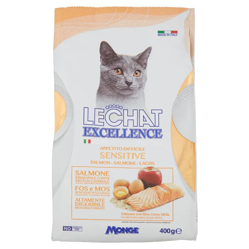 LECHAT EXCELLENCE CROC.SENSITIVE SALMONE GR.400