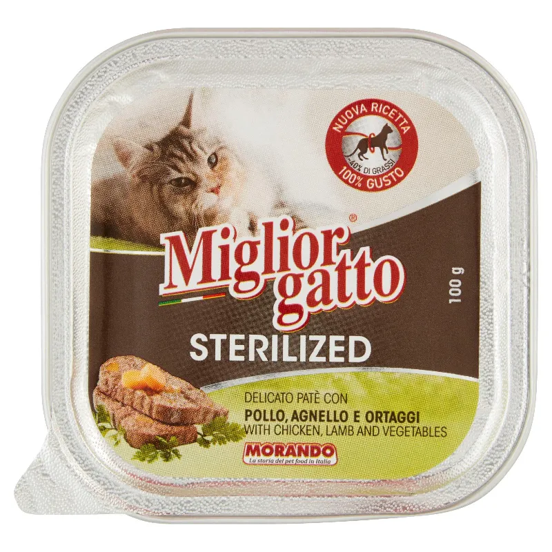MIGLIOR GATTO STERILIZED VASCH.POL/AGNEL. GR.100