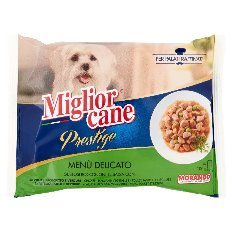 MIGLIOR CANE PRESTIGE MENU DELICATO GR.100 X4