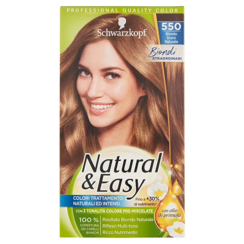NATURAL & EASY COLOR N.550 BIONDO SCURO NAT (X)
