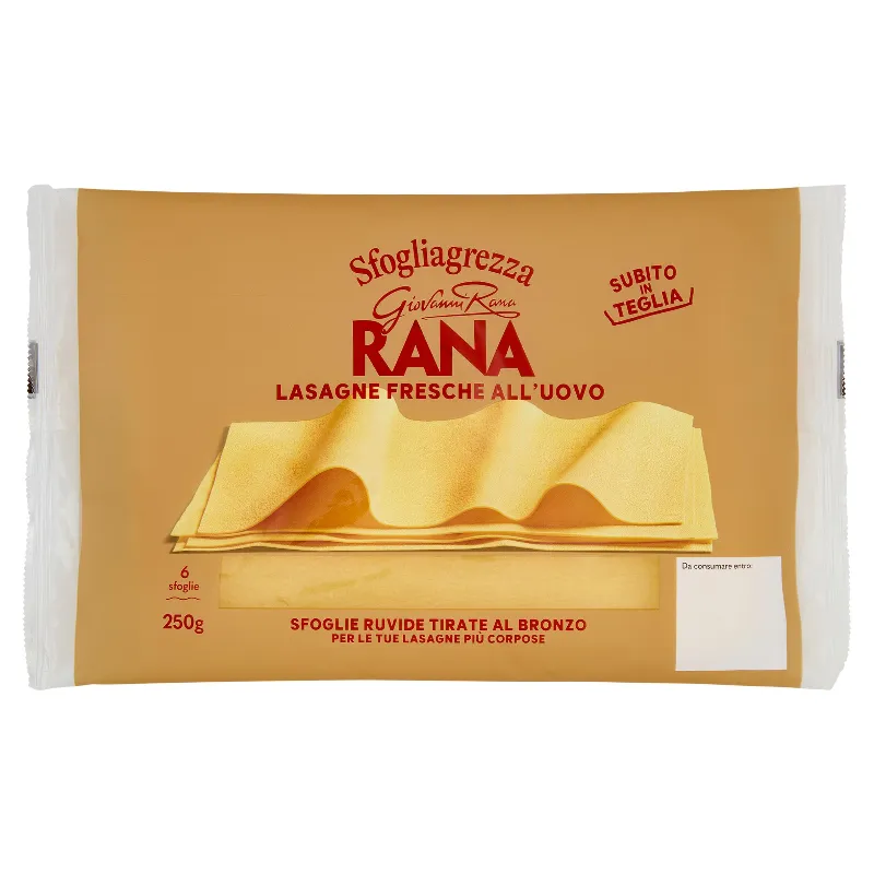 RANA SFOGLIAGREZZA LASAGNA ALL'UOVO GR.250