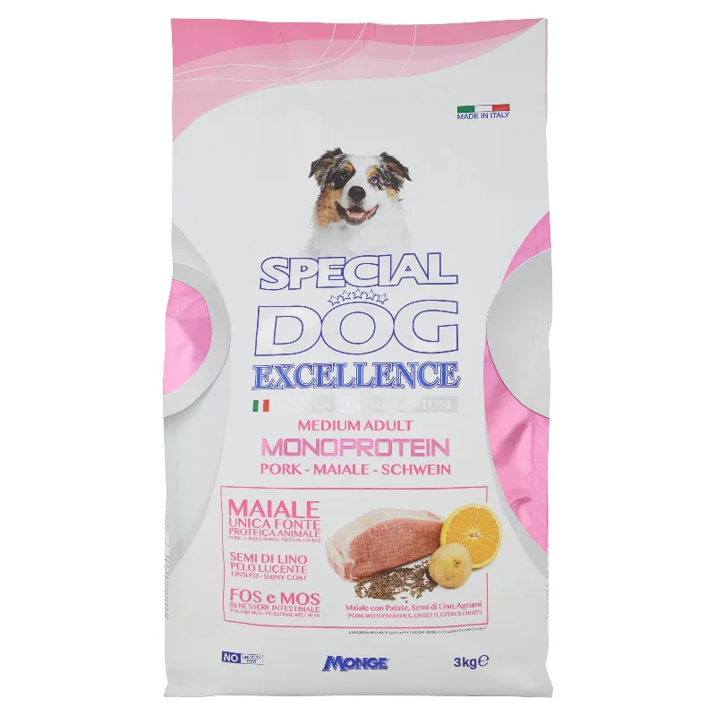 SPECIAL DOG EXCEL.ADULT MEDIUM MAIAL/RIS/PAT.KG.3
