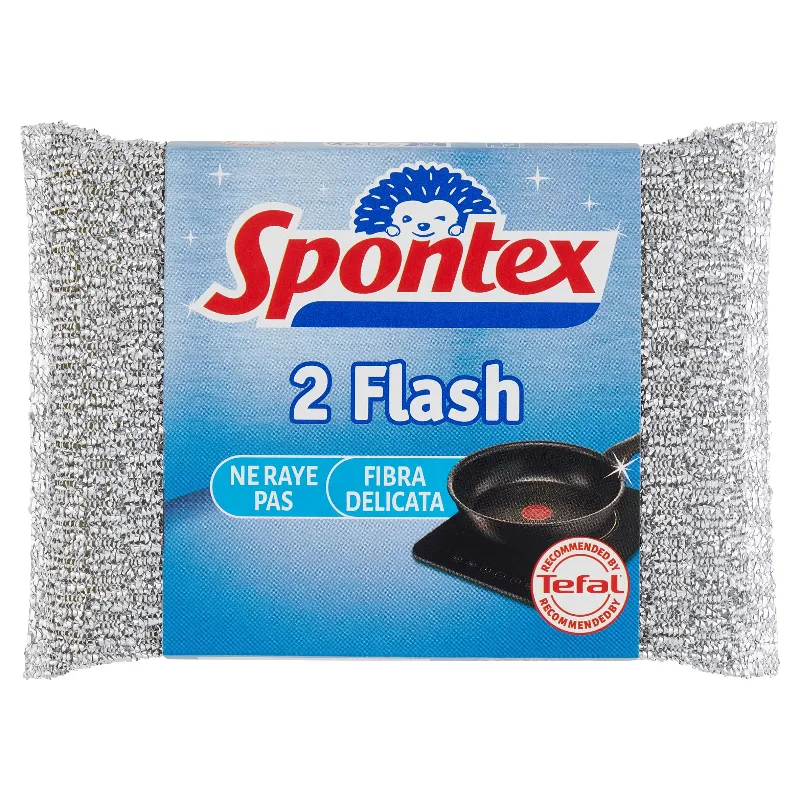 SPONTEX FLASH FIBRA DELICATA X2