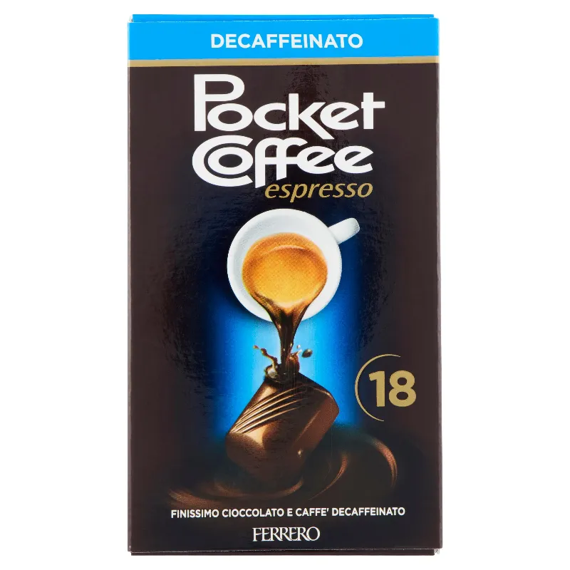 POCKET COFFEE DECAFFEINATO T18 GR.225
