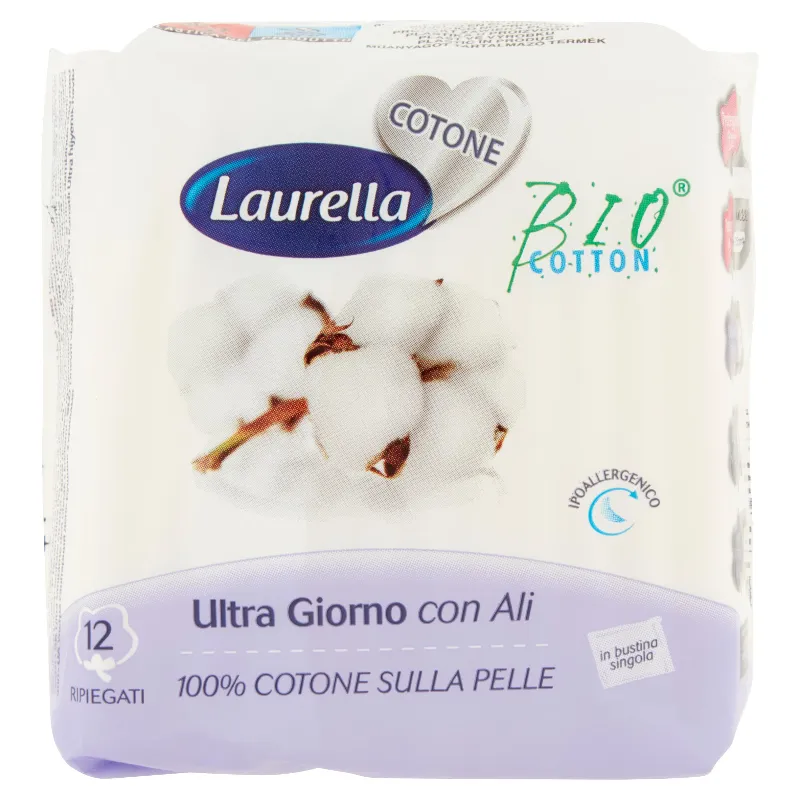 LAURELLA BIO COTTON ASSORB.ULTRA GIORNO ALI X12