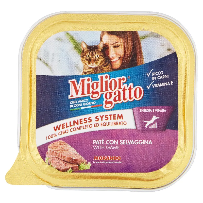 MIGLIOR GATTO PATE VASCH.SELVAGGINA GR.100