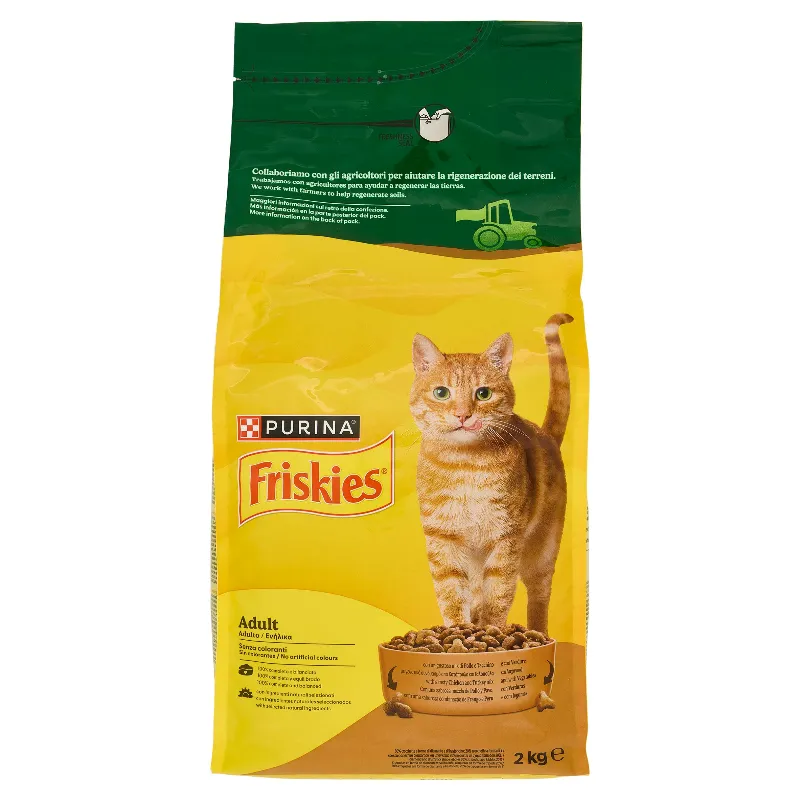FRISKIES GATTO CROC.POLLO/TACCH/VERD.KG.2