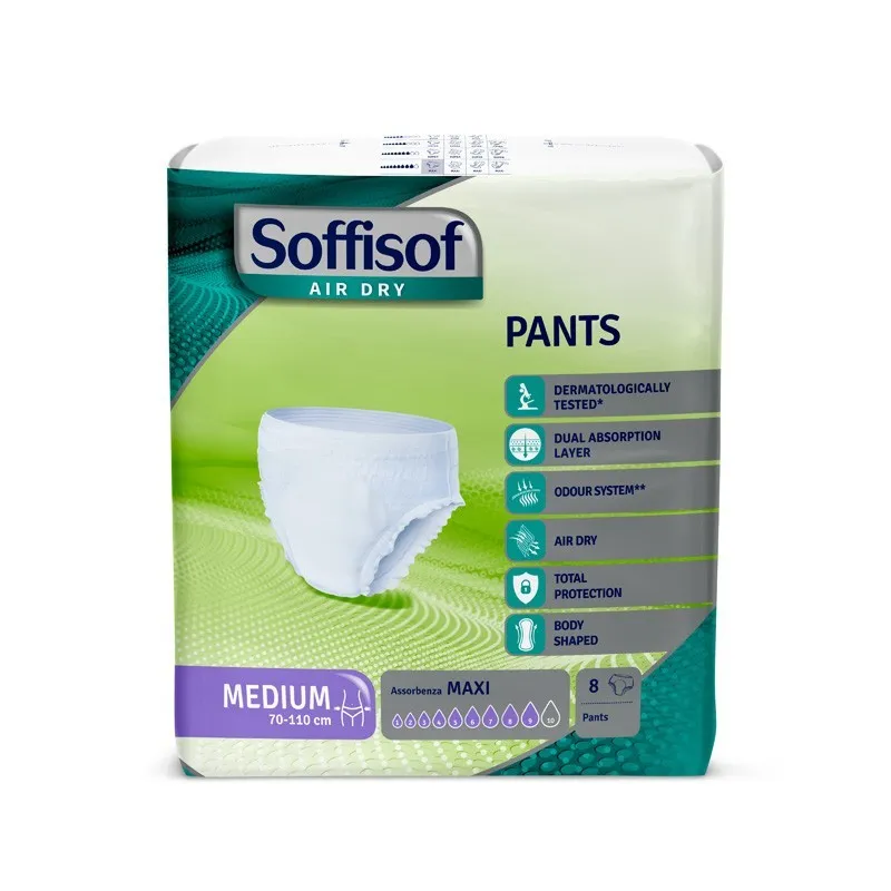 SOFFISOF PANTS MAXI AIRDRY MEDIUM X8 CM70-110