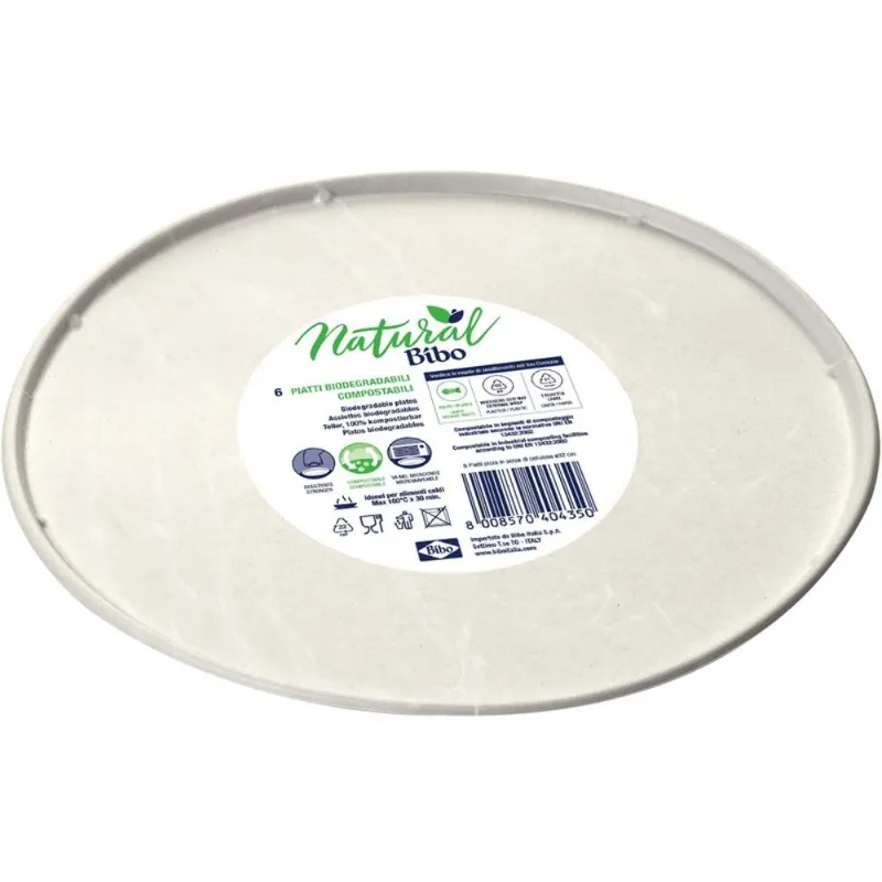 BIBO NATURAL PIATTO PIZZA BIOD&COMP.X6