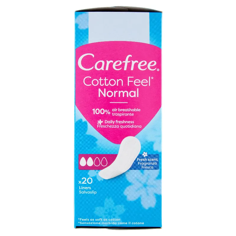 CAREFREE SALVASLIP COTTON NORMAL FRESH X20