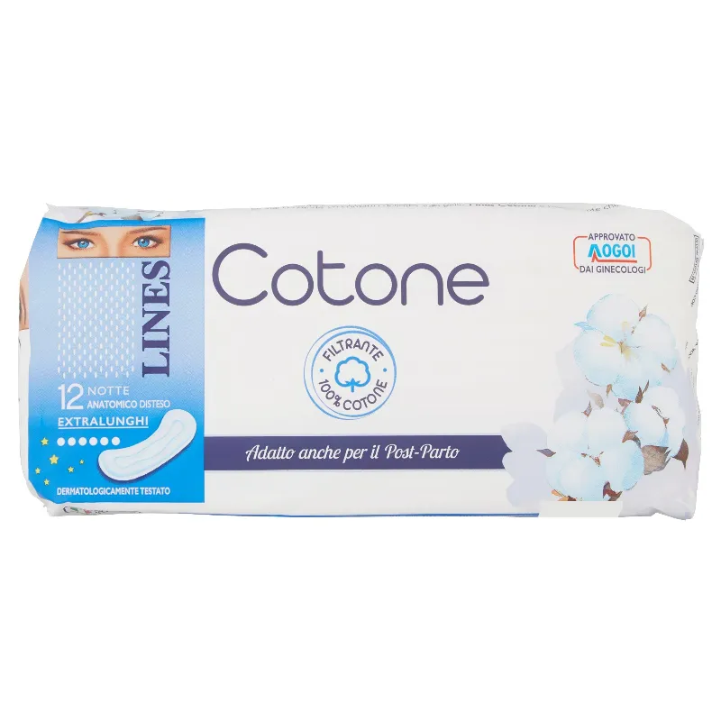 LINES COTONE ULTRA ALI NOTTE X10