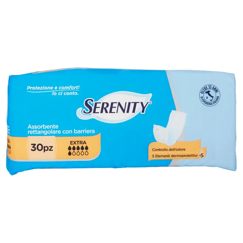 SERENITY ASSORB.RETTANG.C/BARRIERA EXTRA X30