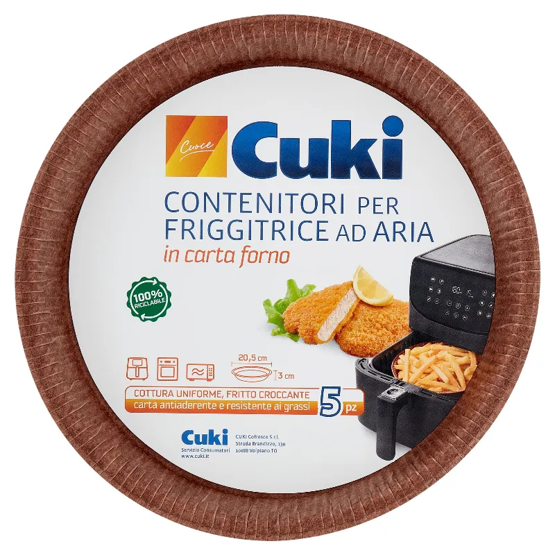 CUKI CONTENITORI FRIGGITRICE AD ARIA X5