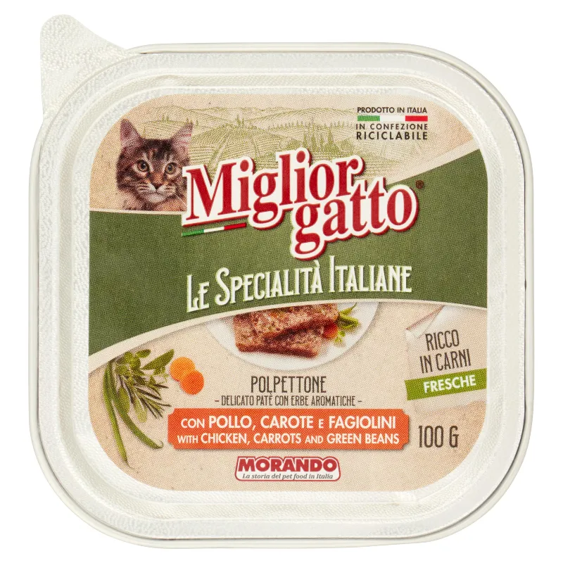 MIGLIOR GATTO PATE SPEC.ITAL.POL,CAROTE,FAG GR100