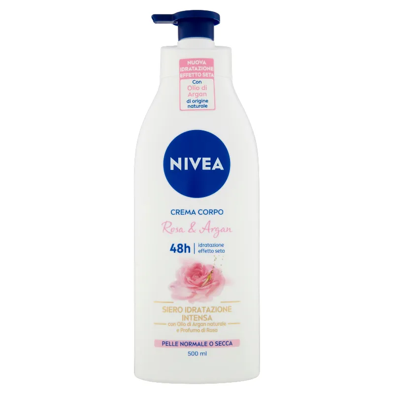 NIVEA CREMA CORPO IDRAT.ROSA&ARGAN ML500 (X)
