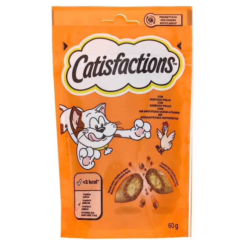 CATISFACTIONS SNACK GATTO POLLO GR.60