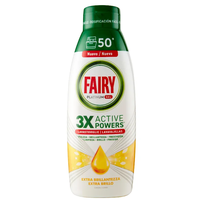 FAIRY PLATINUM GEL PULIZIA LIMONE ML900