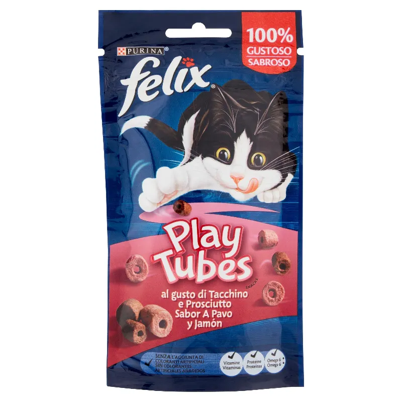 FELIX SNACKS PLAYTUBES TACCH/PROSCIUTTO GR.50