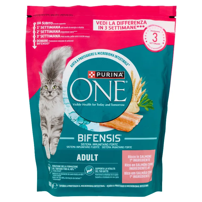 PURINA ONE GATTO CROC.ADULT SALM/CEREALI GR800(X)