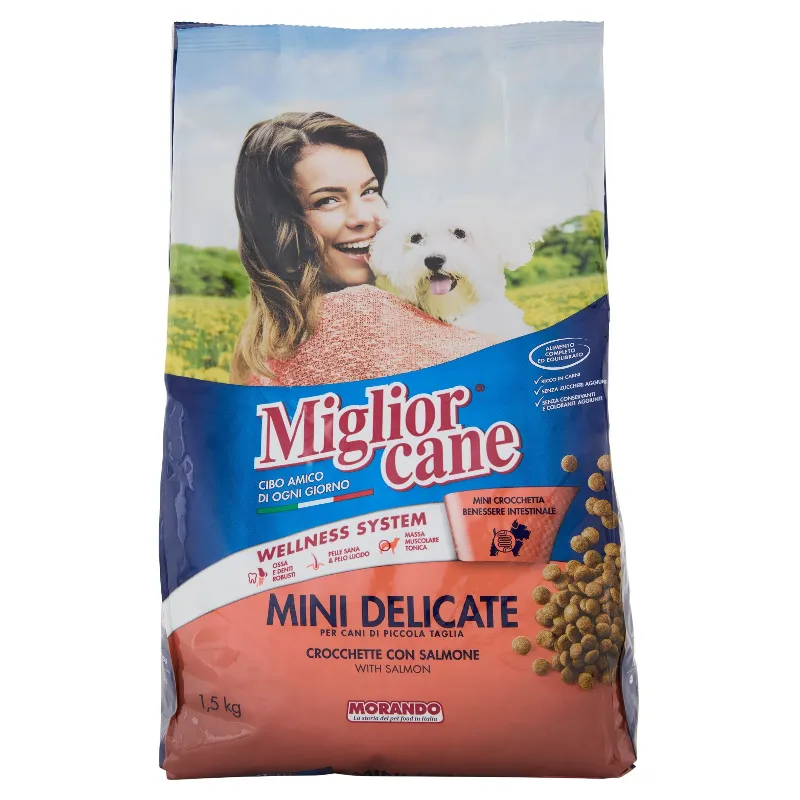 MIGLIOR CANE CROCCHETTE MINI DELIC SALMONE KG.1,5