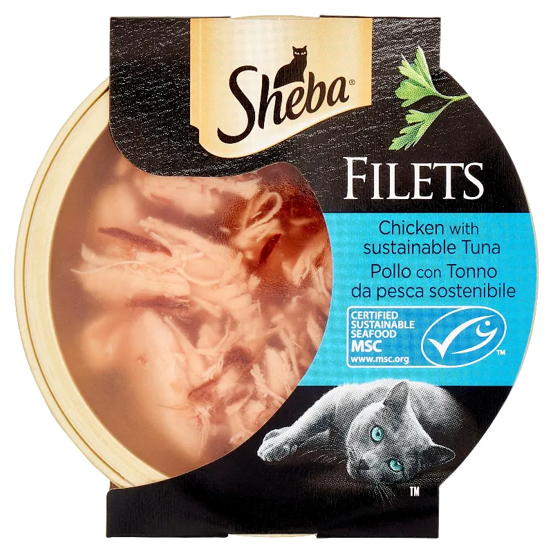 SHEBA FILETS PESCE POLLO/TONNO GR.60