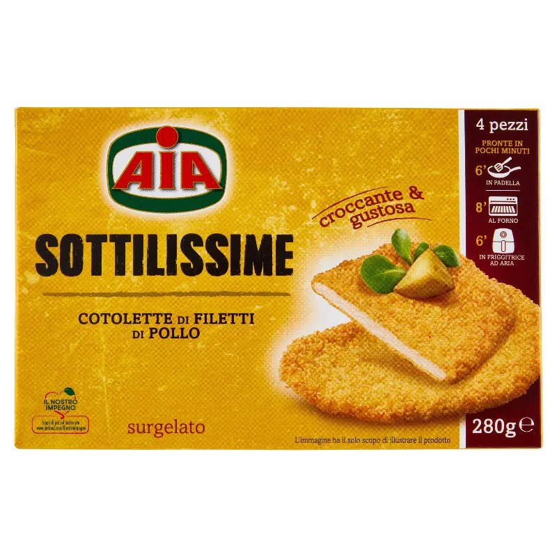 AIA SOTTILISSIME POLLO GR.280 SURGELATO