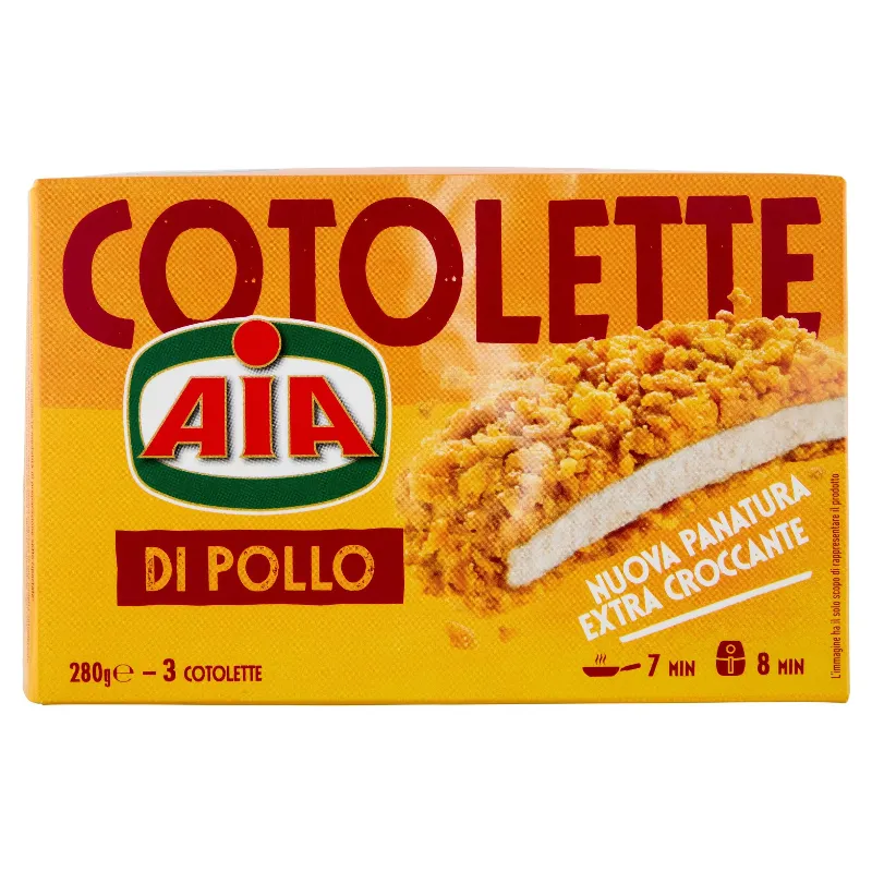 AIA COTOLETTE DI POLLO GR. 280 SURG. COTTE