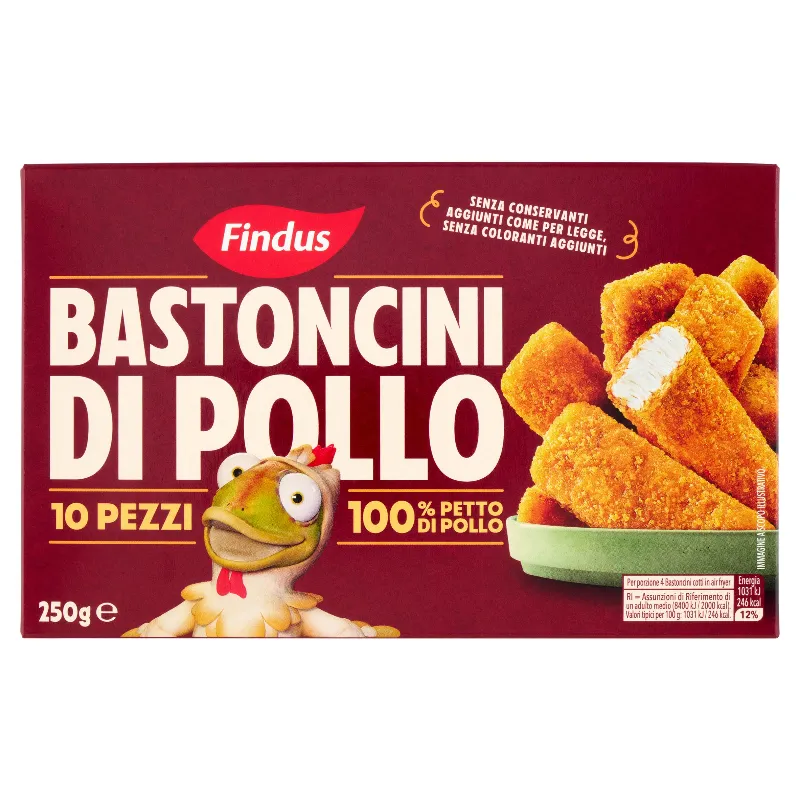 FINDUS CARLETTO BASTONCINI DI POLLO GR.250