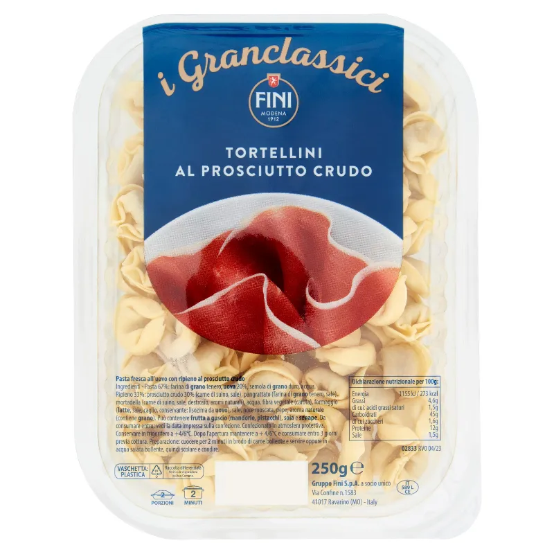 FINI GRANCLASSICI TORTELLINI PROSCIUT.CRUDO GR.250