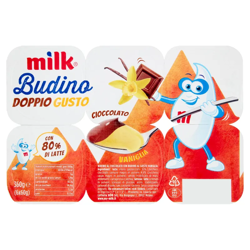 MILK BUDINO DOPPIO GUSTO GR.360