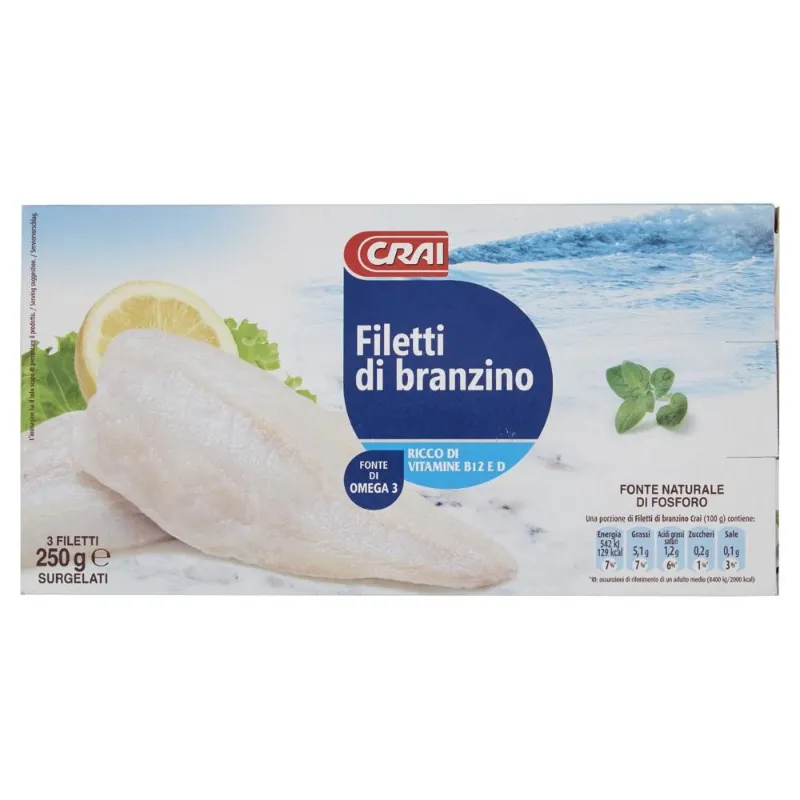 CRAI FILETTO BRANZINO GR.250